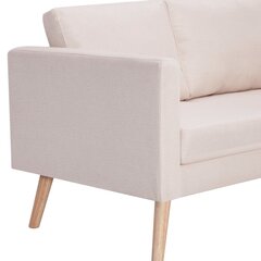 Trivietė sofa, rusva kaina ir informacija | Sofos | pigu.lt