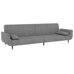 Dvivietė sofa-lova, pilka цена и информация | Диваны | pigu.lt