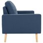 Dvivietė sofa, mėlyna цена и информация | Sofos | pigu.lt