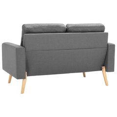 Dvivietė sofa, pilka kaina ir informacija | Sofos | pigu.lt