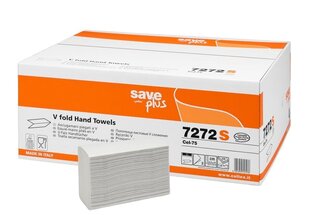 Servetėlės rankoms SAVE Plus V Fold 21.5 x 21 cm, baltos, 2-jų sluoksnių, 15 x 200 vnt. (plačios 10,5 cm) kaina ir informacija | Tualetinis popierius, popieriniai rankšluosčiai | pigu.lt