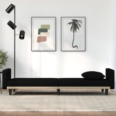 Sofa-lova su pagalvėlėmis , juoda kaina ir informacija | Sofos | pigu.lt