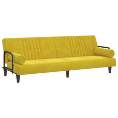Sofa-lova su porankiais , geltona kaina ir informacija | Sofos | pigu.lt