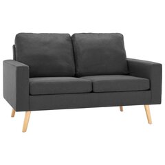 Dvivietė sofa, pilka kaina ir informacija | Sofos | pigu.lt