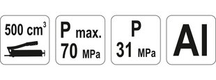 Švirkštas tepalui aliuminis 500 cm3 Yato (YT-0700) kaina ir informacija | Mechaniniai įrankiai | pigu.lt