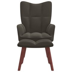 Poilsio kėdė su pakoja, pilka цена и информация | Кресла в гостиную | pigu.lt