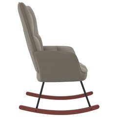 Supama kėdė, šviesiai pilkos spalvos, aksomas kaina ir informacija | Svetainės foteliai | pigu.lt