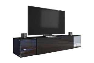 Тумба под ТВ Cama VIGO SKY 160/40/30 черный/черный глянец цена и информация | Тумбы под телевизор | pigu.lt