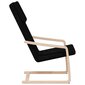 Poilsio kėdė , juoda цена и информация | Svetainės foteliai | pigu.lt