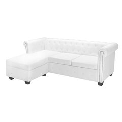 Sofa Chesterfield, balta kaina ir informacija | Sofos | pigu.lt