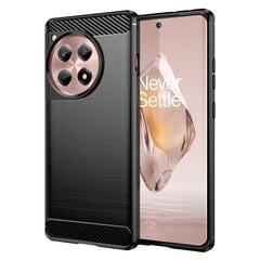 Твердый силиконовый чехол (TPU) „Carbon“ - чёрный (OnePlus 12R / Ace 3) цена и информация | Чехлы для телефонов | pigu.lt