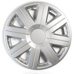 4× Jestic Hubcap 14 colių sidabriniai Ratlankiai kaina ir informacija | Ratų gaubtai | pigu.lt