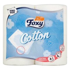 Tualetinis popierius Cotton Foxy, 4 vnt kaina ir informacija | Tualetinis popierius, popieriniai rankšluosčiai | pigu.lt