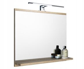 Vonios veidrodis su LED apšvietimu Domtech, rudas цена и информация | Зеркала в ванную | pigu.lt