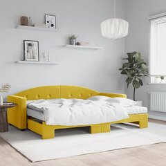 Sofa-lova , 80x200 cm, geltona kaina ir informacija | Lovos | pigu.lt