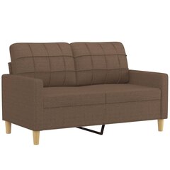 Dvivietė sofa , 120cm, ruda kaina ir informacija | Sofos | pigu.lt