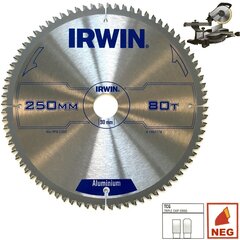 Pjovimo diskas Irwin 250x30(20.16)x100T 2.5 mm TCG/N цена и информация | Механические инструменты | pigu.lt