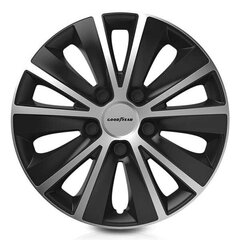 Ratų gaubtai Goodyear Monaco Juoda Sidabras 15" (4 uds) kaina ir informacija | Ratų gaubtai | pigu.lt