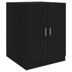 Skalbimo mašinos spintelė, 71x71,5x91,5 cm, juoda цена и информация | Шкафчики для ванной | pigu.lt