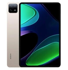 Xiaomi Pad 6 8/128 GB šampano spalvos planšetinis kompiuteris kaina ir informacija | Planšetiniai kompiuteriai | pigu.lt