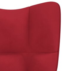 Poilsio kėdė, raudona kaina ir informacija | Svetainės foteliai | pigu.lt