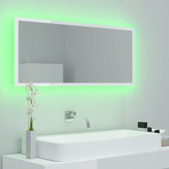 Veidrodis LED 100, baltas kaina ir informacija | Vonios veidrodžiai | pigu.lt