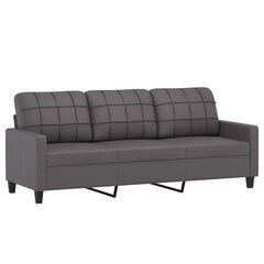 Trivietė sofa , 180 cm, pilka kaina ir informacija | Sofos | pigu.lt