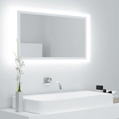 Veidrodis LED 80, baltas kaina ir informacija | Vonios veidrodžiai | pigu.lt