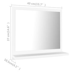 Vonios veidrodis, 40x10,5x37 cm, baltas kaina ir informacija | Vonios veidrodžiai | pigu.lt