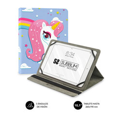 Planšetės dėklas Subblim Funda Tablet Universal TRENDY CASE UNICORN 10.1" kaina ir informacija | Planšečių, el. skaityklių dėklai | pigu.lt