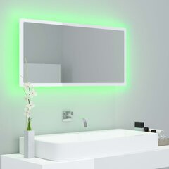 Veidrodis LED 90, baltas kaina ir informacija | Vonios veidrodžiai | pigu.lt