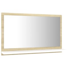 Vonios veidrodis, 60x10,5x37 cm, ąžuolo spalvos kaina ir informacija | Vonios veidrodžiai | pigu.lt