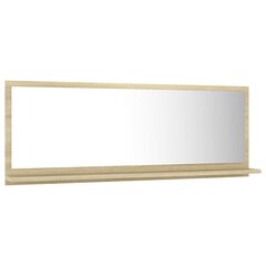 Vonios veidrodis, 100x10,5x37 cm, ąžuolo spalvos kaina ir informacija | Vonios veidrodžiai | pigu.lt