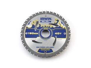 Pjovimo diskas Weldtec, 190x30(20)x40T 2,4 mm ATB kaina ir informacija | Mechaniniai įrankiai | pigu.lt