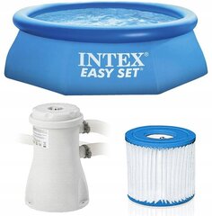 Apvalus baseinas Intex Easy Set 28122NP, 305 x 305 cm, su filtru kaina ir informacija | Baseinai | pigu.lt