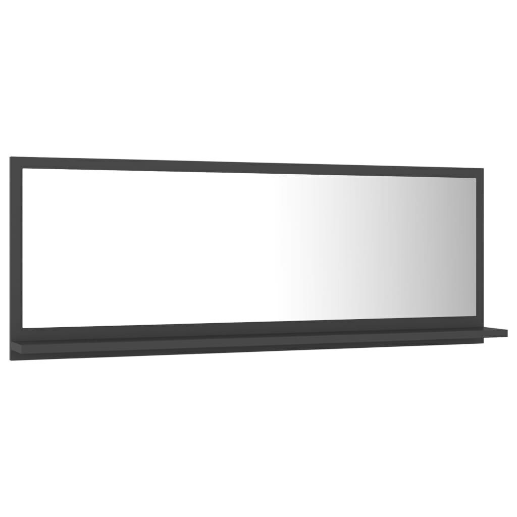 Vonios veidrodis, 100x10,5x37 cm, pilkas kaina ir informacija | Vonios veidrodžiai | pigu.lt