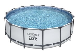 Karkasinis baseinas Bestway Steel Pro Max 457x122 cm, su filtru kaina ir informacija | Baseinai | pigu.lt