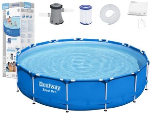 Baseinas Bestway Steel Pro, 396x84 kaina ir informacija | Baseinai | pigu.lt