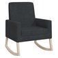Supama kėdė, juodos spalvos, audinys kaina ir informacija | Svetainės foteliai | pigu.lt