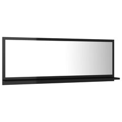 Vonios veidrodis, 100x10,5x37 cm, juodas blizgus kaina ir informacija | Vonios veidrodžiai | pigu.lt