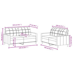 2-jų dalių sofos komplektas su pagalvėlėmis , raudonas kaina ir informacija | Sofos | pigu.lt