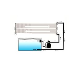 Baseino šildymo plokštė, 80x310cm kaina ir informacija | Baseinų priedai | pigu.lt