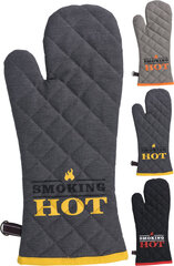 Перчатки Excellent Houseware Smoking Hot Хлопок Кожа (18 x 43 cm) цена и информация | Аксессуары для гриля и барбекю | pigu.lt