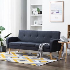 Trivietė sofa, pilka kaina ir informacija | Sofos | pigu.lt