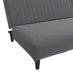 Dvivietė sofa-lova, pilka kaina ir informacija | Sofos | pigu.lt