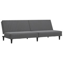 Dvivietė sofa-lova, pilka kaina ir informacija | Sofos | pigu.lt