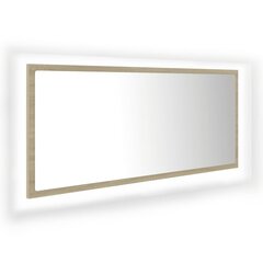 Veidrodis LED 100, rudas kaina ir informacija | Vonios veidrodžiai | pigu.lt