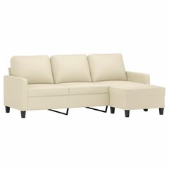 Trivietė sofa , smėlio spalvos kaina ir informacija | Sofos | pigu.lt