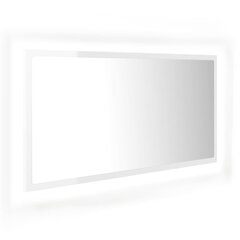 Veidrodis LED 90, baltas kaina ir informacija | Vonios veidrodžiai | pigu.lt