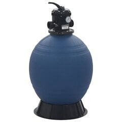 Smėlio filtras baseinui su 6 pozicijų vožtuvu, mėlynas, 560mm kaina ir informacija | Baseinų filtrai | pigu.lt